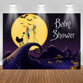 Alptraum Halloween Kürbis Babydusche Hintergrund